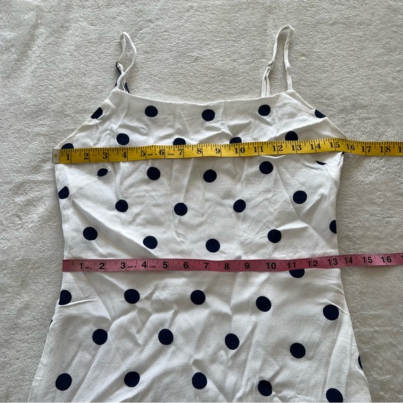 Aritzia Wilfred Isabelle Dress in White/Navy 90s inspired Clueless Mini Dress - Picture 6 of 9